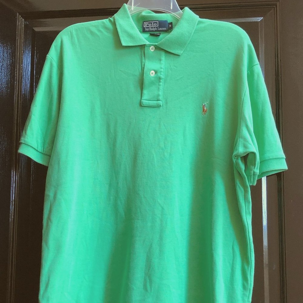 RALPH LAUREN MEN'S POLO SHIRT/GREEN - HOLIDAY PRICE DROP!